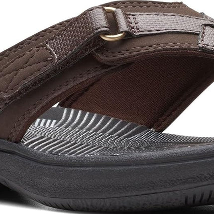 Clarks Women’s Breeze Sea Flip-Flops – Adjustable Lightweight Casual Sandals