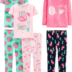 3T / Green Strawberries/Navy/Pink Flamingo/Rose Llama Print