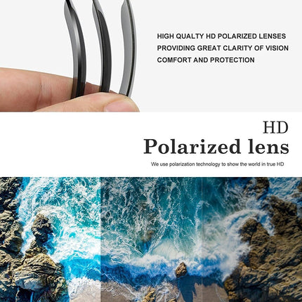 Polarized Sunglasses for Men and Women Semi-Rimless Frame Driving Sun Glasses UV Blocking
