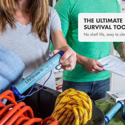 Personal Water Filter for Hiking, Camping, Travel, and Emergency Preparedness