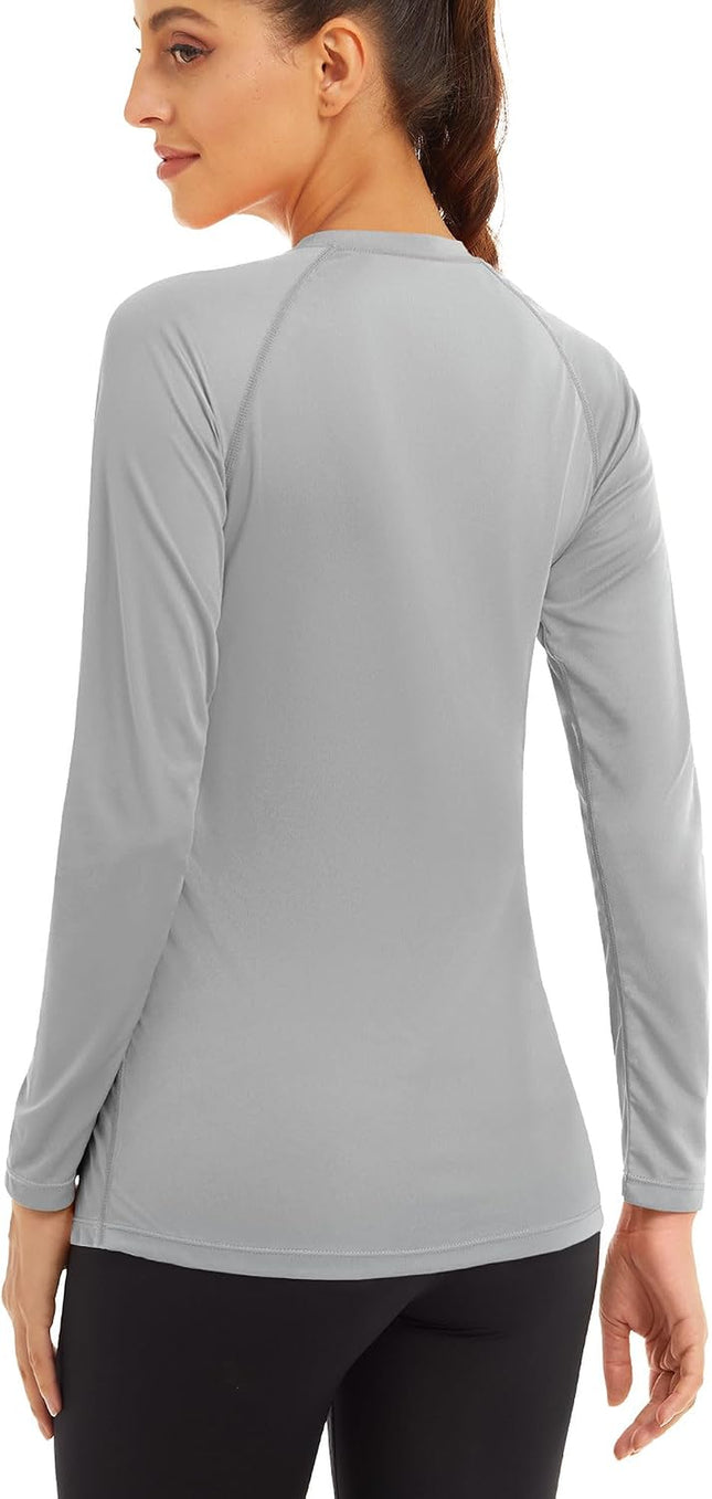 Women'S Long Sleeve Shirts UPF 50+ Sun Protection Shirts for Hiking Fishing Workout Rash Guard