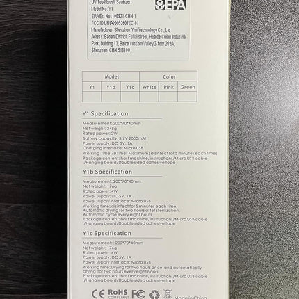 Housegem Toothbrush Holder, Timer Function, 2000Mah Rechargeable Cordless Wall-Mounted Bathroom (White)