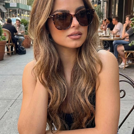 2 Packs Sunglasses for Women Polarized UV400 Protection Lens Big Frame Fashion Glasses Trendy Stylish Shade