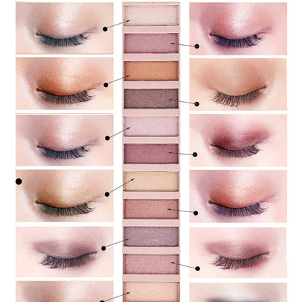 Bestland 2 Pack 12 Colors Makeup Nude Colors Eyeshadow Palette Natural Nude Matte Shimmer Glitter Pigment Eye Shadow Pallete Set Waterproof Smokey Professional Beauty Makeup Kit (2 PCS)