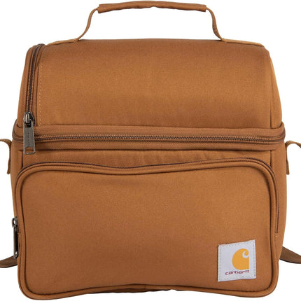 Carhartt Camping Cooler, Worksite Lunchbox, Soft Shell Lunch Bag for Construction Sites, Work and Everyday Use, Brown
