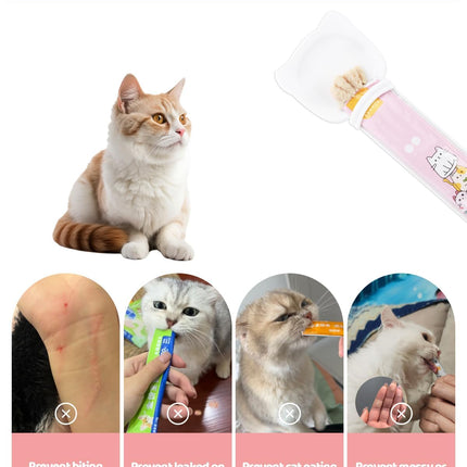 5 PCS Cat Food Can Covers Lids Set, Silicone Pet Food Can Lids with Multi-Function Cat Food Spoon and Opener, Cat Bar Squeezer, Stainless Steel Wet Food Spoon for Cats and Dogs (Pink) (Black Pink)