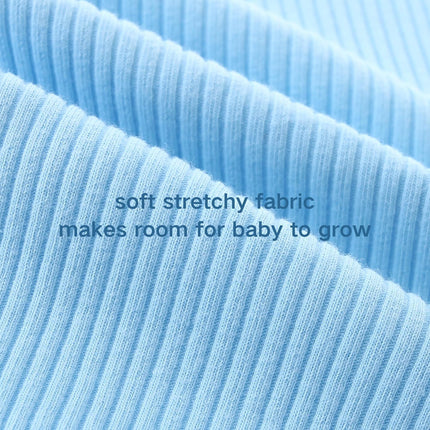 Baby Romper with Baby Mittens & Newborn Hats Footless Long Sleeve Solid Onesie Hi Im New Here