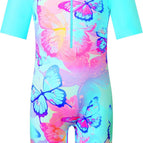 6-8 Years / A3 Light Blue Butterfly Short