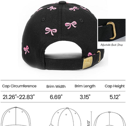 Cute Baseball Hats for Women, Adjustable Embroidered Flowers Caps for Women Ladies, Mothers Day Birthday Gifts, Womens Hat