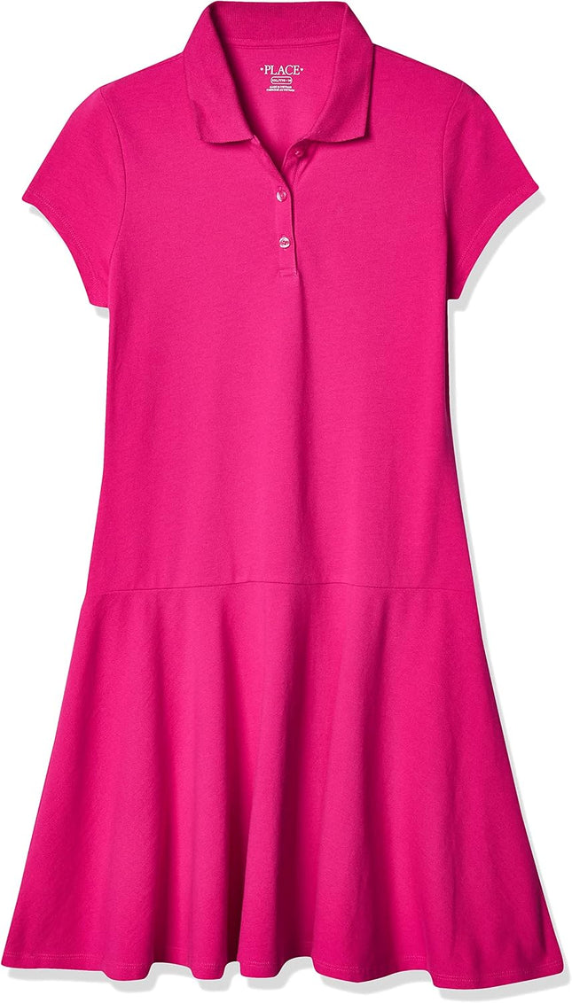 Girls' Pique Polo Dress