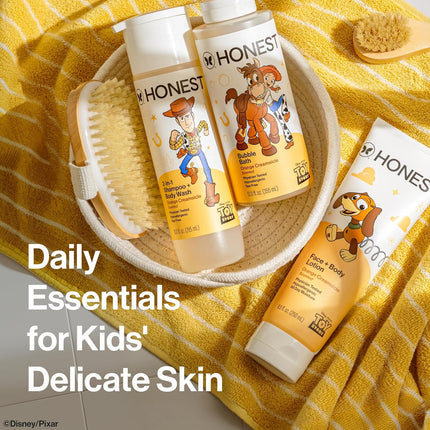 The Honest Company Cleansing 2-In-1 Shampoo + Body Wash, Gentle on Skin, Dermatologist Tested, Tear Free, Hypoallergenic, Disney and Pixar'S Toy Story, Orange Creamsicle