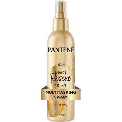 Miracle Rescue 10In1 Multitasking Spray - Heat Protection, Detangles, Repairs Damaged, Dry Hair, Improves Shine, Leave-In Conditioning Treatment with Keratin and Pro-Vitamin B5, 5.7 Oz