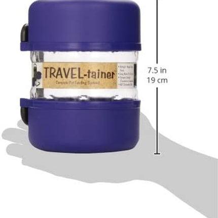 Vittles Vault Travel-Tainer (6 Cups) Portable Food Storage Container, Blue