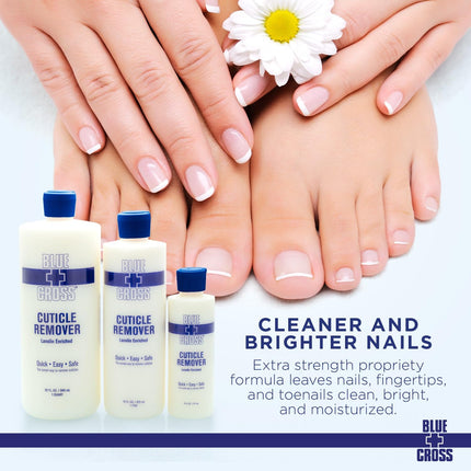 Cuticle Remover & Softener Liquid for Nails –  Professional Nail Care with Lanolin, Hydrating Treatment for Dry Cuticles & Hangnails, Made in USA, 6Oz