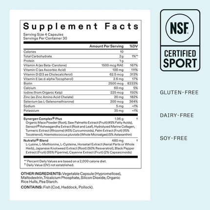 Nutrafol Women'S Balance Hair Growth Supplements, Ages 45 and Up, Clinically Tested for Visibly Thicker Hair and Scalp Coverage, Dermatologist Recommended - 1 Month Supply