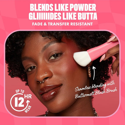 PROFESSIONAL MAKEUP Buttermelt Powder Blush, Fade and Transfer-Resistant Blush, up to 12HR Make up Wear, Vegan Formula - Butta Together