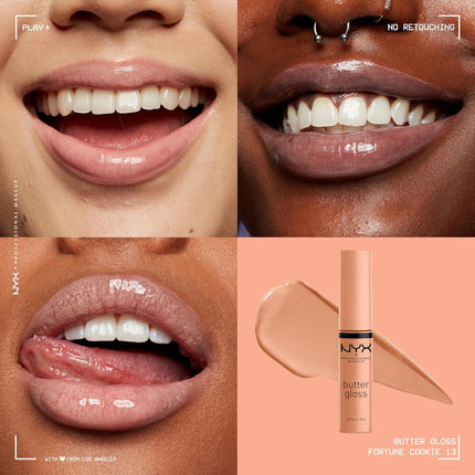 Butter Gloss, Non-Sticky Lip Gloss - Fortune Cookie (True Nude)