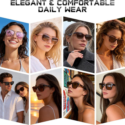 Sunglasses Womens Polarized Sunglasses for Women Trendy Designer Mirrored UV Protection Sun Glasses
