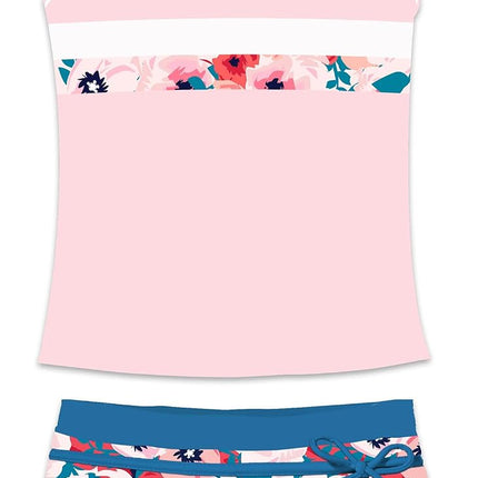 Little Girls' Summer Swimwear Two Piece Boyshort Tankini Kids Swimsuit