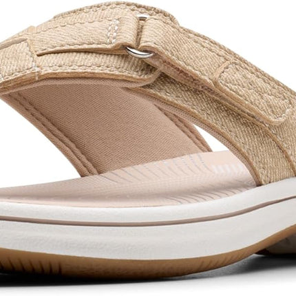 Clarks Women’s Breeze Sea Flip-Flops – Adjustable Lightweight Casual Sandals