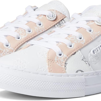 GUESS Women’s Loven Sneakers – Quilted Lace-Up Platform Fashion Shoes