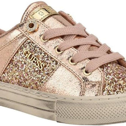 GUESS Women’s Loven Sneakers – Quilted Lace-Up Platform Fashion Shoes