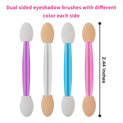 Cuttte Disposable Eyeshadow Sponge Applicators – 120-Piece Dual-Sided Makeup Applicators with Storage Container