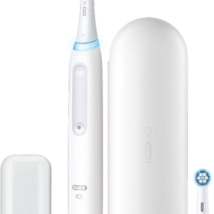 Rechargeable Electric Toothbrush, Io3 Limited Deep Clean, 3 Cleaning Modes, Visual Pressure Sensor to Protect Gums, 2 Brush Heads, Travel Case, White