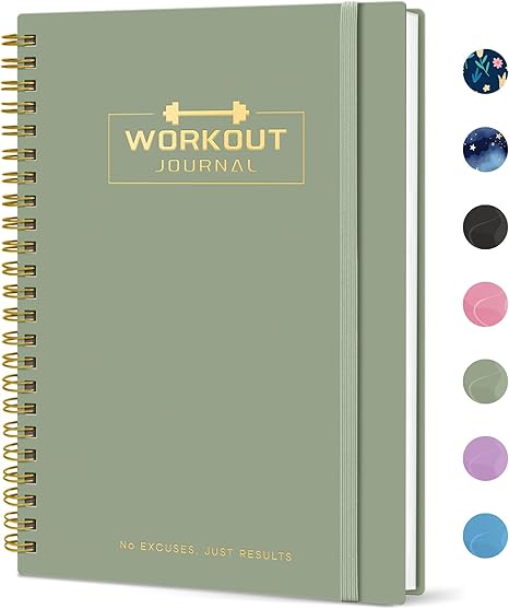 Achieve Your Fitness Goals: A5 Workout Journal for Tracking Progress - Green Edition
