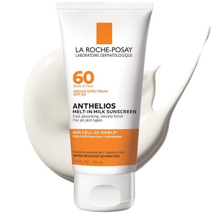 La Roche-Posay Anthelios Melt-In Milk Sunscreen for Face & Body SPF 60
