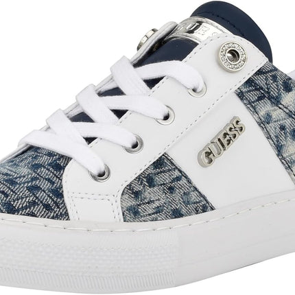 GUESS Women’s Loven Sneakers – Quilted Lace-Up Platform Fashion Shoes