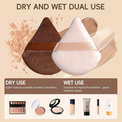 Makeup Brush Set 11Pcs Bamboo Synthetic Kabuki Brush Set Foundation Powder Blending Concealer Eye Shadows Blush Cosmetics Brushes with Organizer Bag & Makeup Sponge (Beige)