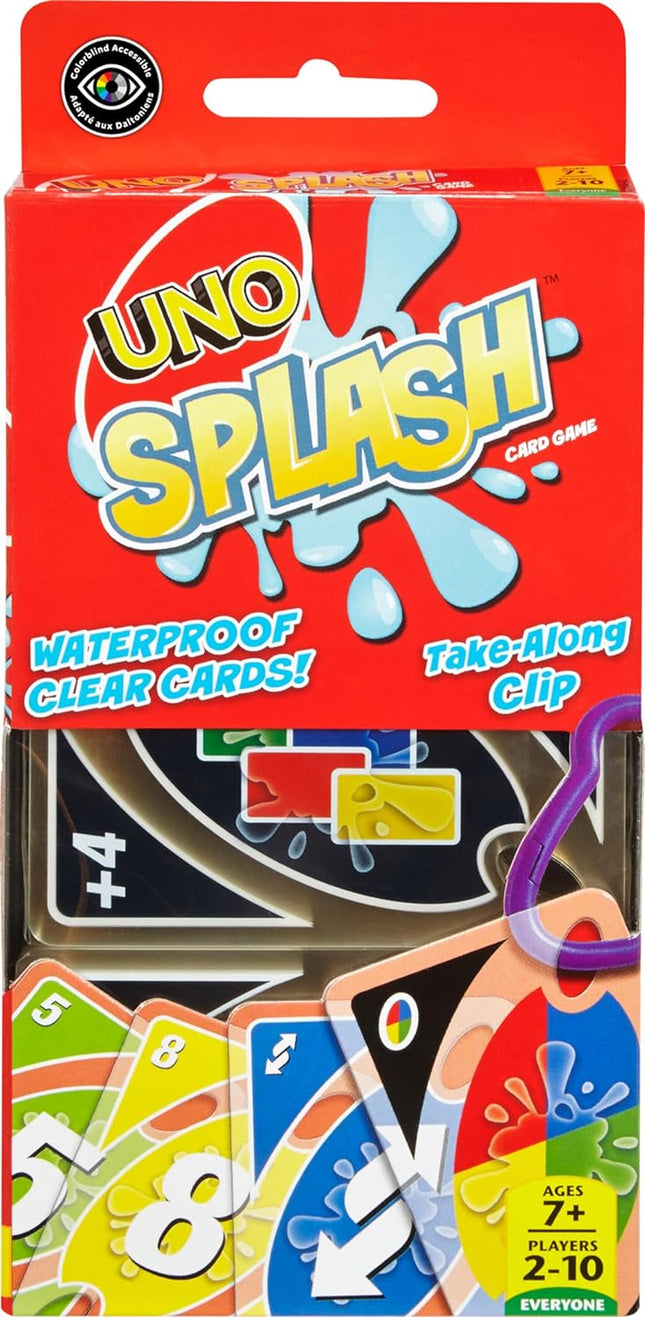 UNO Splash Card Game, Ages 7+, 2-10 Players
