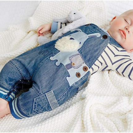 Cute Baby Boy Clothes Suit Toddler Boys' Striped Long Sleeve T-Shirt+Denim Overalls Jumpsuit Pants Outfits Sets