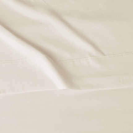 Lightweight, Wrinkle-Free, Breathable Microfiber 4-Piece Bed Sheet Set with 14-Inch Deep Pockets, Full, Beige, Solid