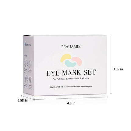 under Eye Patches Gold and Hyaluronic Acid for Puffy Eyes,Rose Eye Masks for Dark Circles and Puffiness Skin Care Smooth Wrinkles Products 30 Pairs