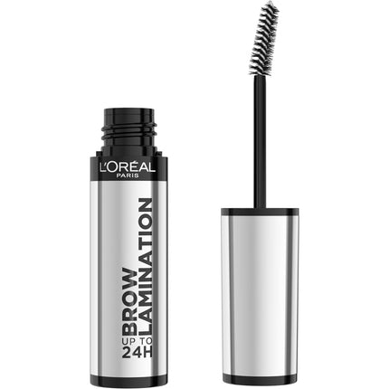 L'Oreal Paris Infallible up to 24H Wear Brow Lamination, Water-Resistant Longwear Eyebrow Gel Make Up, Clear/Transparent, 0.16 Fl Oz
