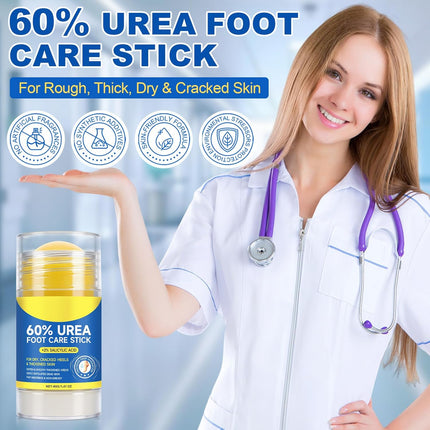 2 PCS Urea Stick 60% High Potency, Foot Care Urea Stick for Deeply Moisturizing & Fast Absorbing, Exfoliation for Dry Cracked Heels & Thickened Skin