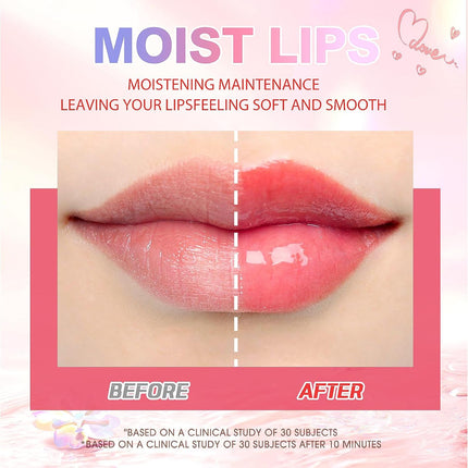 2 Pack Fruit Flavored Lip Oil Balm, Strawberry + Coco | 2 Pack Fruit Lip Oil, Glossy Non-Sticky Shine, Moisturizing Hydration, Dry Lips Care, Daily Makeup, Girls Gift