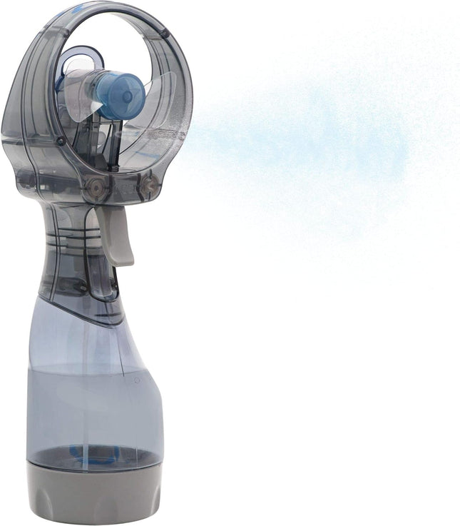 Deluxe Handheld Battery Powered Water Misting Fan (Grey)