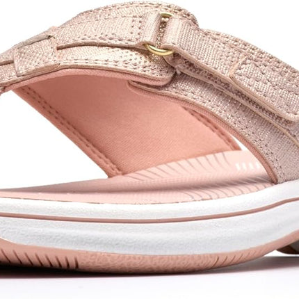 Clarks Women’s Breeze Sea Flip-Flops – Adjustable Lightweight Casual Sandals