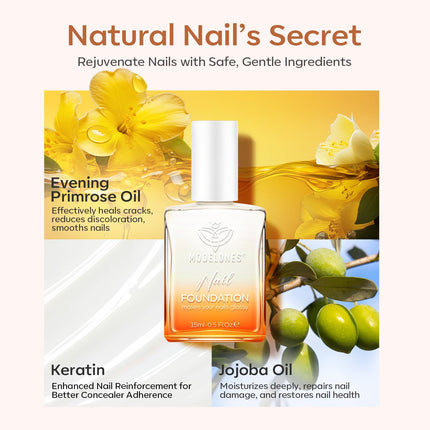 Nail Strengthener, Milky White Nail Polish Nail Repair for Damaged Nails Hardener Quick Dry Nail Growth Natural Nail Concealer Foundation Strengthening Nails & Toenails Women Manicurist