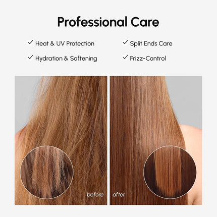 Hair Oil for Frizzy Hair with Argan Oil, Keratin & Biotin – Hair Serum for Dry and Curly Hair Gloss – Frizz Control Hair Care Products for Women – Aceite Para El Cabello – Keratin Hair Treatment