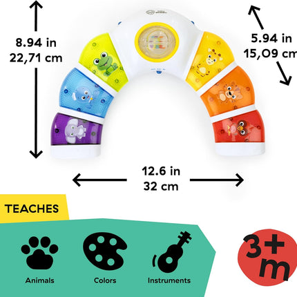 Glow & Discover Light Bar Musical Toy, Activity Station, Sitting up and Tummy Time Toy, Color and Animal Learning Toy, Infant Ages 3 Months+