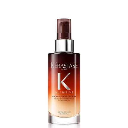 Kerastase Nutritive 8H Magic Night Serum - Overnight Treatment for Dry Hair, Enhances Shine, Nourishes and Reduces Frizz, with Plant-Based Proteins, for All Hair Types