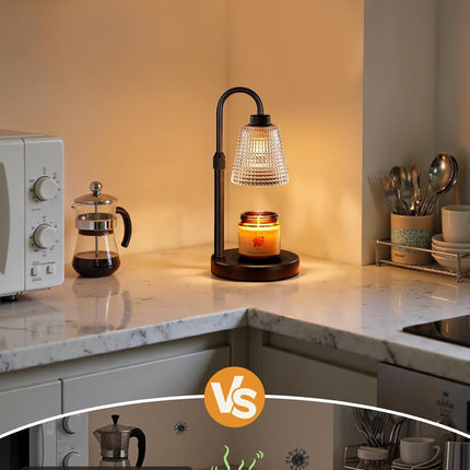 Candle Warmer Lamp with Timer, Dimmable Candle Warmer for Jar Candles, Height Adjustable Wax Melts Warmer, Birthday Gifts for Women Mom, House Warming Gifts New Home Decor