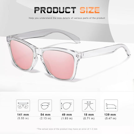 Sunglasses Womens Polarized Sunglasses for Women Trendy Designer Mirrored UV Protection Sun Glasses