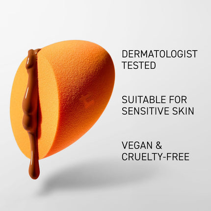 Miracle Complexion Sponge, 4 Pack, for Applying Liquid & Cream Foundation, Skin Tint & Concealer, Makeup Blending Sponge, Natural Finish, Latex-Free & Cruelty-Free