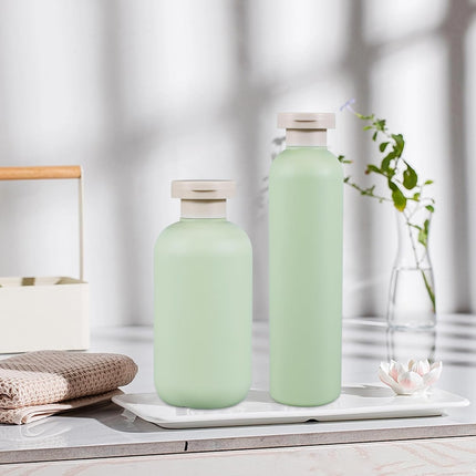 6.8Oz Squeeze Bottles with Flip Cap, Refillable Plastic Travel Bottles for Creams, Lotion, Shampoo, Conditioner (2 Pcs)
