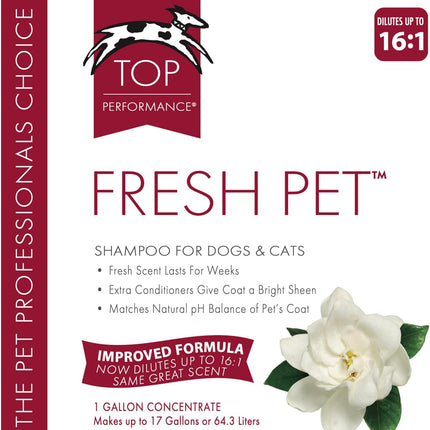 Fresh Pet Shampoo, 1-Gallon,Black